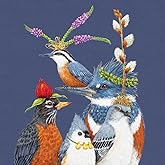 Paperproducts Design Vicki Sawyer Party Napkins - Decorative Paper Napkins, Dinner, Gift, Celebrations - 6.5" x 6.5" Pack of 20 - Party Friends Design