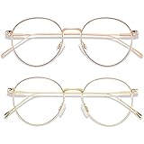 ANDWOOD Blue Light Blocking Glasses Women Men Small