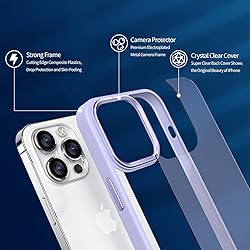 Lavender Clear Phone Case Compatible with iPhone