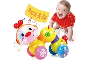 CUBICFUN Baby Toys 6-12 Months+ - Musical, Light up, Press and Go 6 Month Old Baby Toys 6 to 12 Months Crawling Toys for Babies Infant Tummy Time Toys 7 8 9 12+ Months boy Girl Toys for 1 Year Gifts