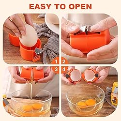 3PCS Egg Shell Opener, 2025 Upgraded Egg Cracker