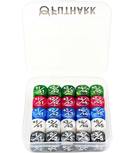 Amazon.com: quEmpire 6X Negative Dice Counters Black -1/-1 for Magic: The  Gathering and Other Games / CCG MTG : Toys & Games