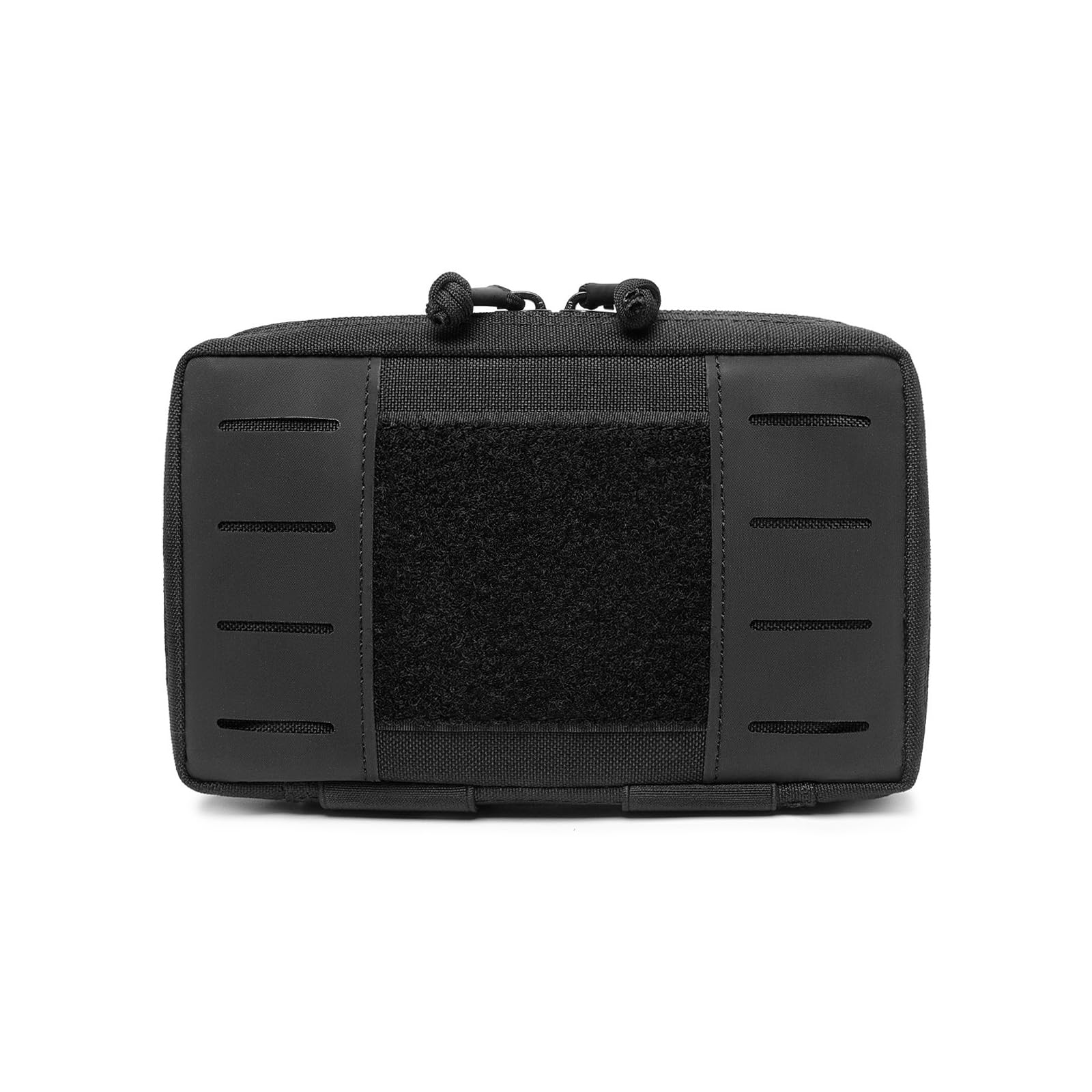 Huntvp Tactical Molle Pouch, Belt Bag Multi-Functional EDC Pouch with Webbing, Small Tool Bag, Portable Waist Pack for Travel, Hiking, Camping and Outdoor Sports(Black)