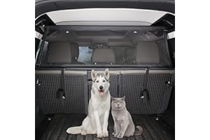 CHEYA Pet Restraint Net Dog Fence Car Backseat Divider Vehicle Gate Cargo Area Travel Trunk Mesh Net Screen for Land Rover Defender 110 2020 2021 (Style C)