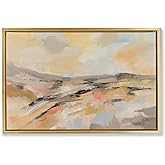 Stupell Industries Sunlit Riverside Warm Tones Gold Framed Floater Canvas Wall Art design by Silvia Vassileva, 17 x 25