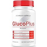 Gluco Plus Capsules - GlucoPlus Pills Formula Support, GlucoPluss Premium Advanced Formula All Natural Ingredients, Glucoplus Wellness & Overal Health Reviews, 60 Capsules for 1 Month