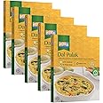 Ashoka All-Natural Entrees 1932, Vegan Spinach and Lentils, Microwave Friendly Meals, Authentic Indian Dal Palak, Great for Outdoors, Kosher Certified, Gluten-Free & with No Preservatives, Pack of 5