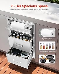 VEVOR 17W x 30H x 21D Inch Outdoor Kitchen