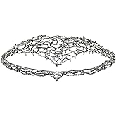 Coucoland Elven Circlet Elf Crown - Evil Fairy Galadriel Headpiece Gothic Celtic Tiara Larp Medieval Renaissance Headband