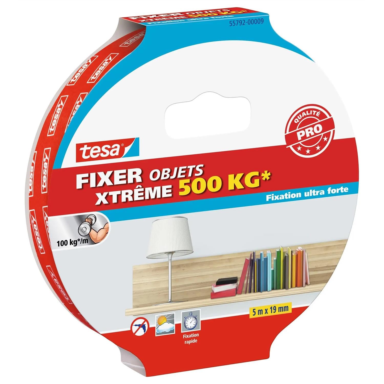 tesa Xtreme 55792-00007-00 Adhesive Tape 5 m x 19 mm Maximum Load 150 kg