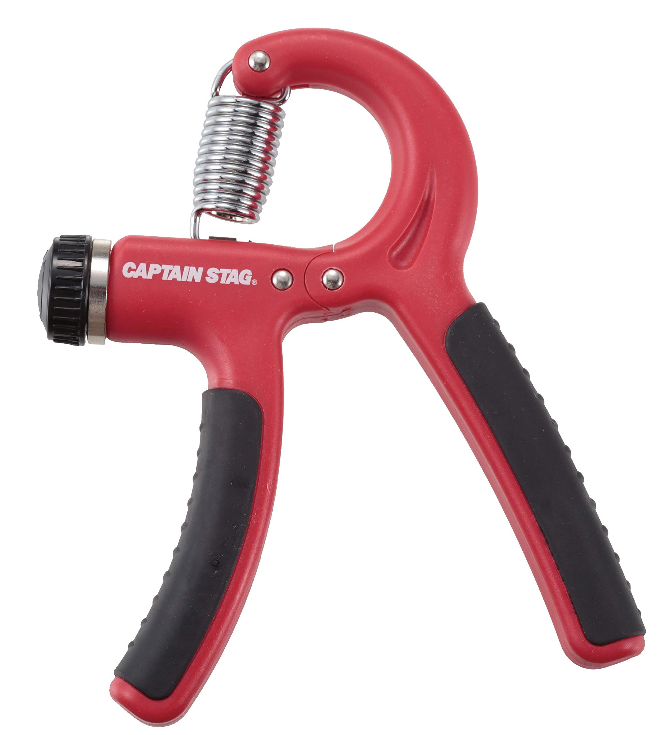 キャプテンスタッグ(CAPTAIN STAG) 筋トレ 握力強化 握力トレーニング ハンドグリップ アジャスタータイプ 10-40kg ブラック/レッド Vit Fit UR-816 116×141×21mm商品画像