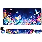 Amazon.com: iCasso Large Mouse Pad Wrist Support Set, 4in1 XXL Big ...