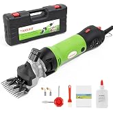 TAKEKIT Sheep Shears, 500W Professional Heavy Duty Sheep Clippers for Grooming, 6 Speeds Electric Animal Shearing Clippers for Alpacas Llamas Lambs and Large Livestock with Thick Coats