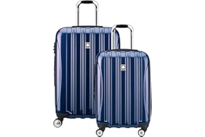 DELSEY PARIS Delsey Luggage Aero 2 Piece Set (21" Carry-On & 25") (Cobalt Blue)