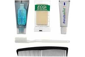 Moda West 24 Kits - Bulk Case of Wholesale Basic Toiletry Kits for Men, Women, Travel, Charity