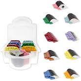 Bucchelli 9 Wide Hair Clipper Guard Attachment Set Fits for A5 Type Blade with Colorful Coded System| Extra Long Stainless Steel Blade for Professional Stylists (Set of 9)