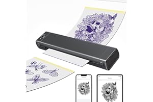 ItriAce Tattoo Stencil Printer, M08F Bluetooth Thermal Tattoo Printer, Wireless Portable Tattoo Transfer Stencil Machine with