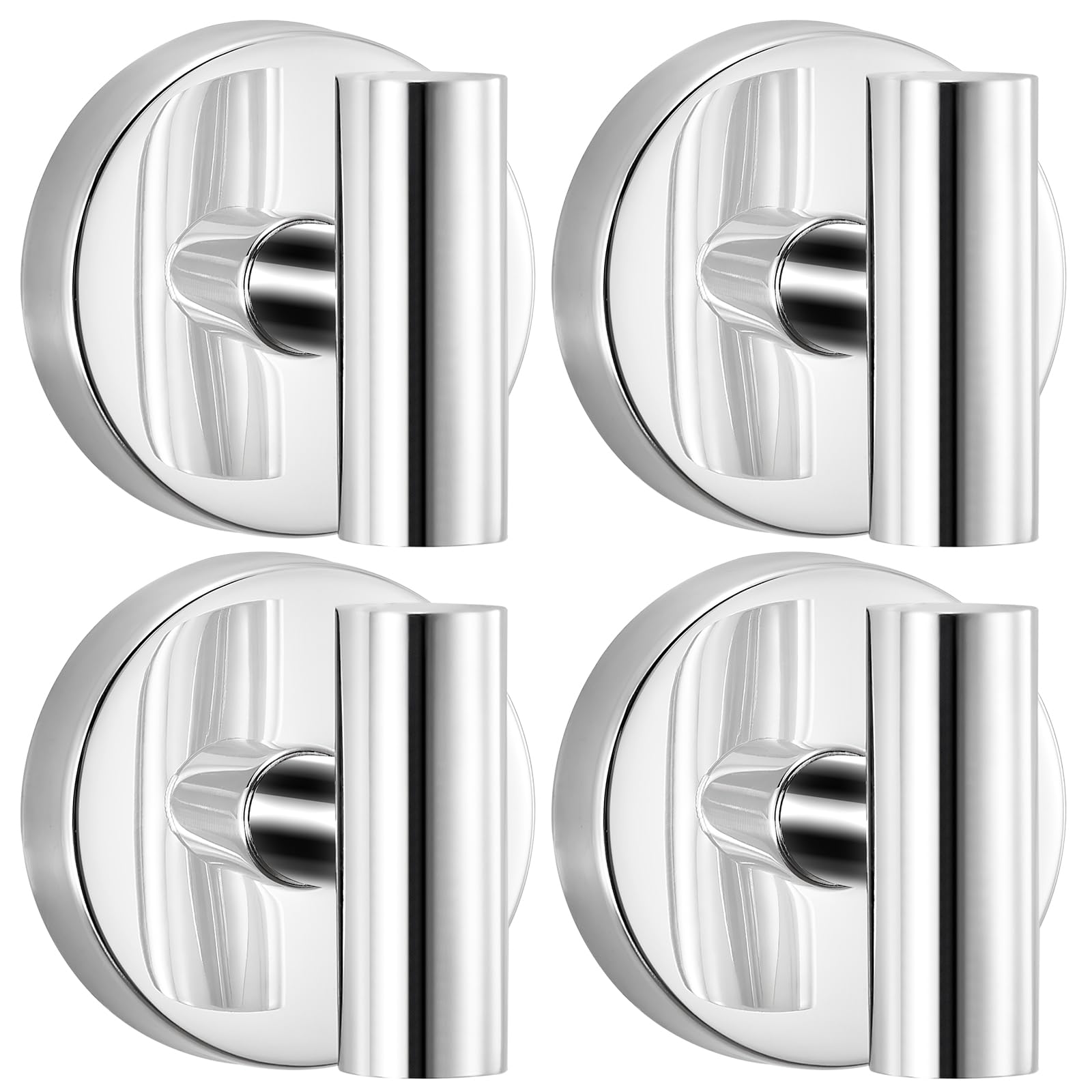 Photo 1 of warlve Heavy Duty Reusable Suction Cup Hooks for Shower - No Drill Bathroom/Glass/Mirror/Tiles & Metal Surfaces,and Smooth Non-Porous Surfaces for Towels, Robes, Loofahs (4, Chrome Polished)