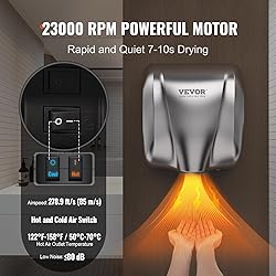 VEVOR Heavy Duty Commercial Hand Dryer, 1300W