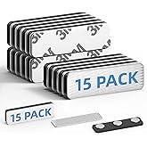 Magnetic Name Tag Holders, 15 Pack Name Tag Magnets for ID Badge Holders, Name Tags, Reusable Strong Name Badge with Adhesive/Magnetic Backing for Clothes