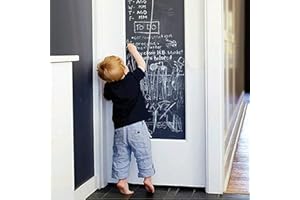 Chalkboard Wall Sticker Blackboard Wall Sticker Chalk Board Black Board Wall Decals for Kids Room Wrapping Paper 17.3" x 78.7