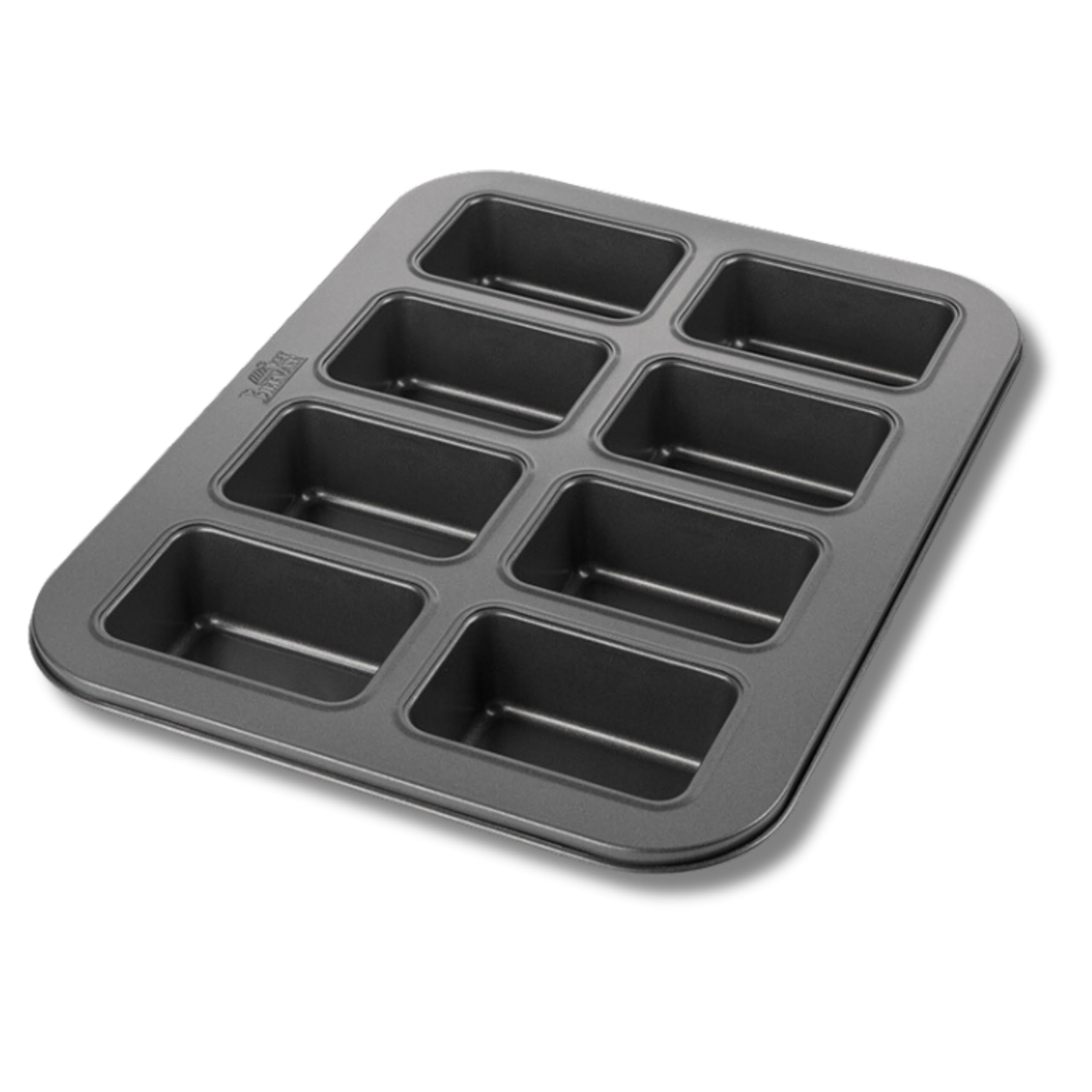 MINI-KASTENFORM für 8 kleine Gebäckstücke RBV Birkmann, 210 356, Loaf and Soul, Mini Box with 8 Compartments, Steel Alloy, Brown, 35 x 27 x 4 cm, 1 piece