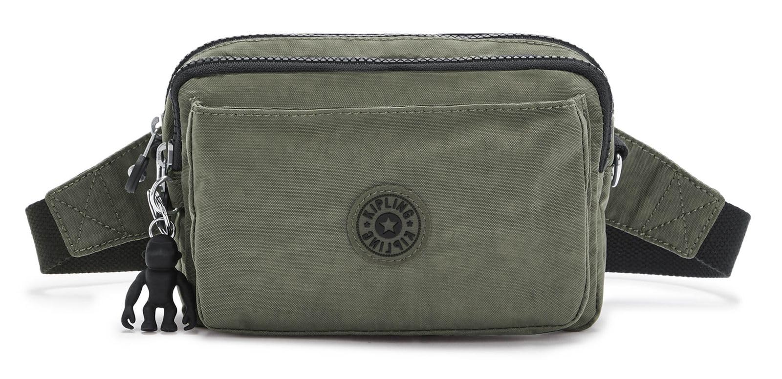 Kipling ABANU MULTI Small crossbody convertible to waistbag, Green Moss (Green)