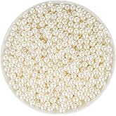 YoungJewl 1125Pcs Pearls for Crafts,8mm Ivory Fake Pearl Beads,Acrylic Pearls Bulk for Jewelry Making with Holes,Bracelet Necklace DIY,Vase Filler and Makeup Brush Case.