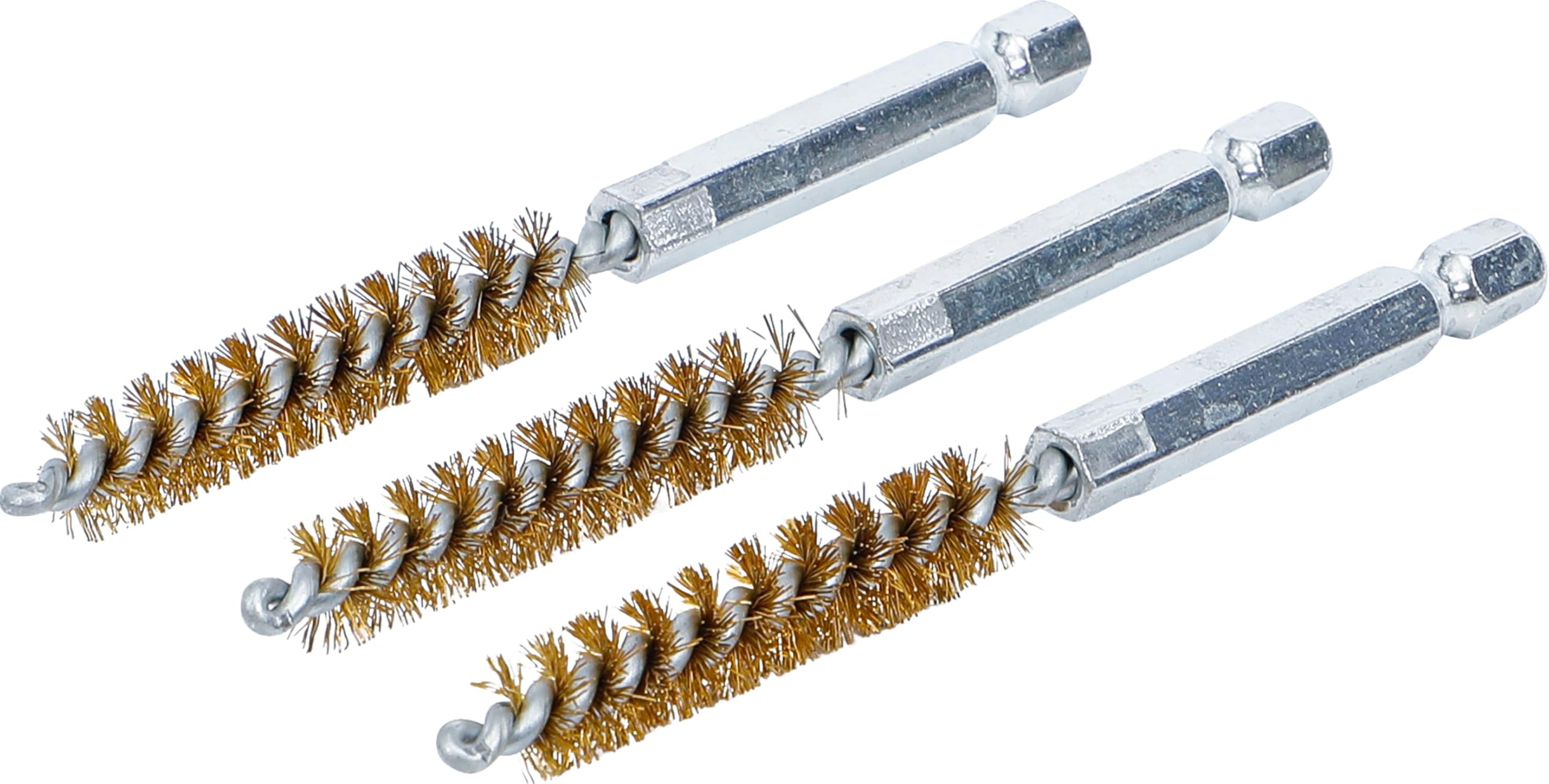 BGS 3078-9-M | Brass Brush | 9 mm | 6.3 mm (1/4") Drive | 3 pcs.