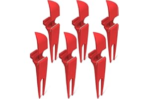 GOPONG GoSports Golf Beer Shotgun Divot Tool and Cigar Holder - Choose Your Color - 6 Pack For Golfers Who Like to Party