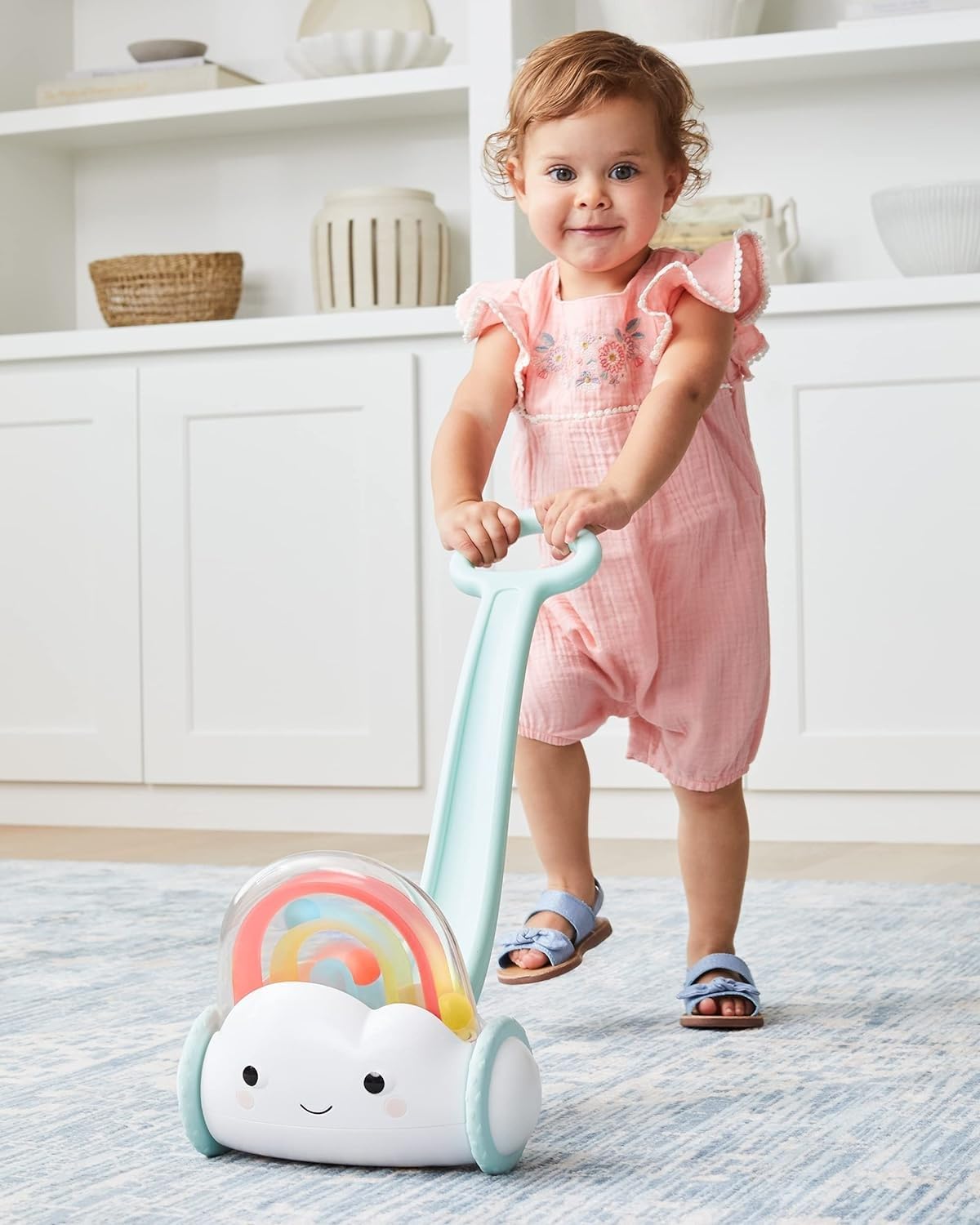 Skip Hop Sit to Stand Learning Push Toy, Silver Lining Cloud
