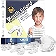 6 Pack Kids Mouth Guards,Comfortable Custom Kids Dental Guards for Grinding Teeth, Moldable Child Night Guards for Clenching Teeth, Bruxism, TMJ, Teeth Whitening Tray & Sports