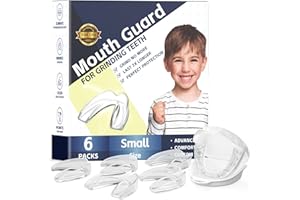 MICTANING 6 Pack Kids ​​Night Guards for Grinding Teeth, Comfortable Custom Kids Dental Guards for Teeth Grinding, Moldable Child Mouth Guards for Clenching Teeth, Bruxism, TMJ, Teeth Whitening Tray & Sports
