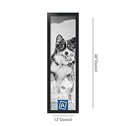 ArtToFrames 10x36 Inch Black Picture Frame, This
