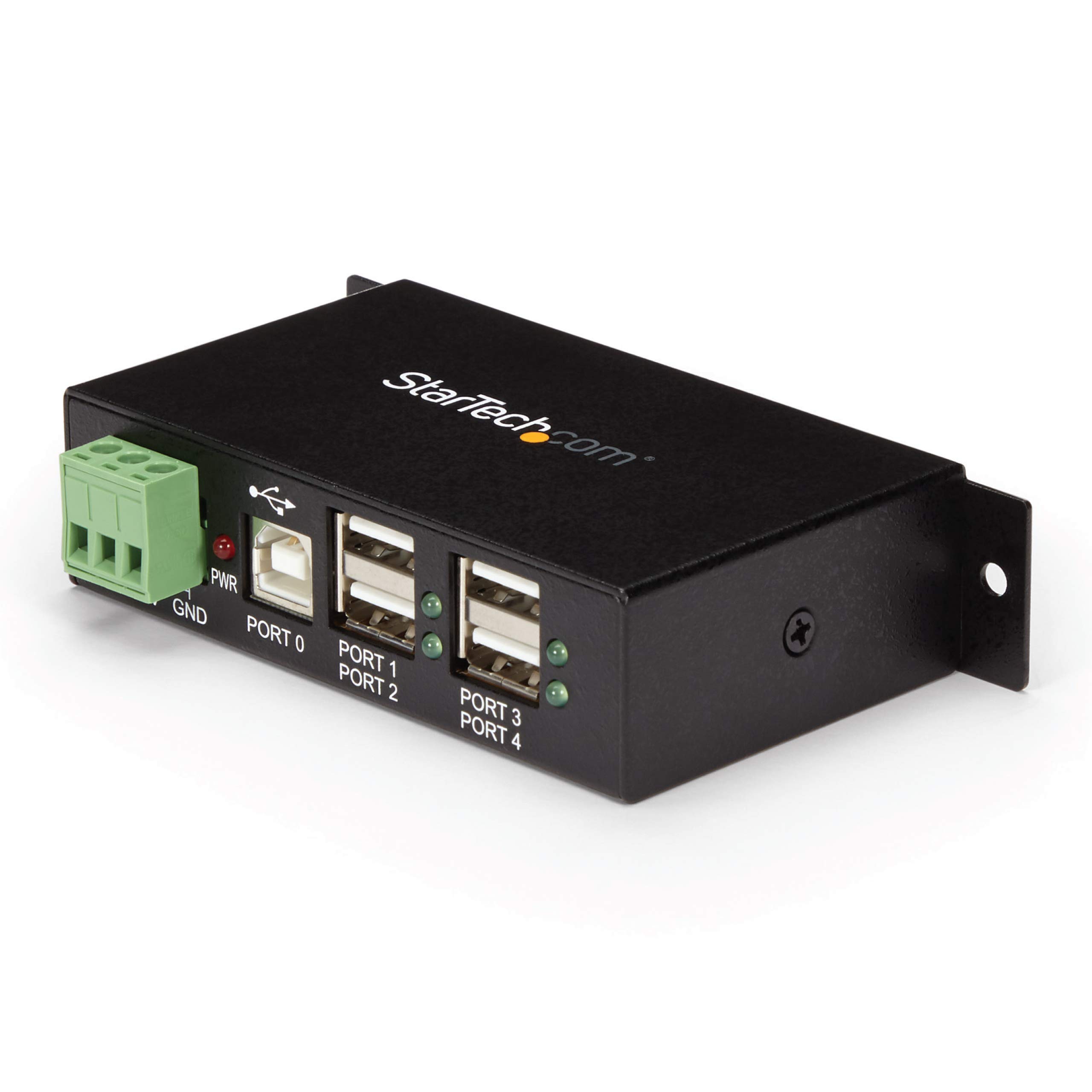 StarTech.com 4-Port Industrial USB 2.0 Hub with ESD Protection - Mountable - Multiport Hub (ST4200USBM) — image 1