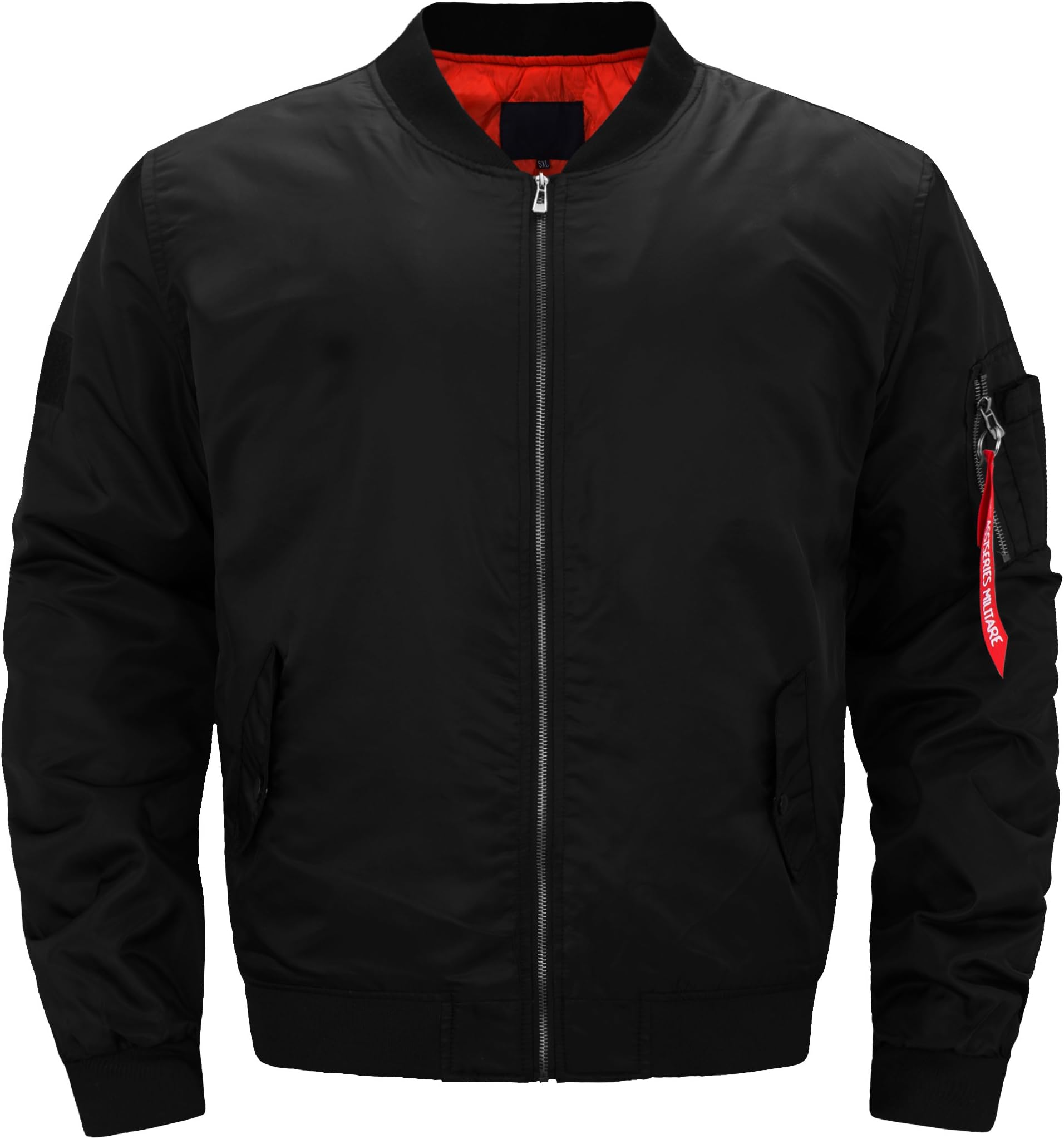 JJZXX Men Spring Autumn Nylon Pilot Military Jacket Outdoor Leisure Lightweight Baseball Uniform Jacket Overcoat