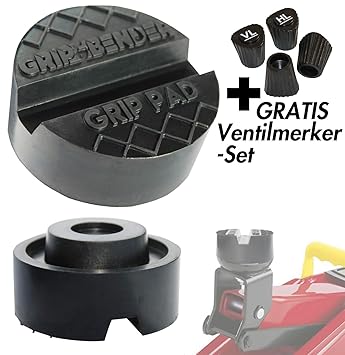 GRIP&BENDER Wagenheber-Gummiauflage für Rangier-Wagenheber | Premium Gummipuffer: ?Universal-Auflage ?max 3,5t ?Schützt Ihren