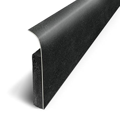 Sockelleisten, selbstklebend mit 3M-Klebeband, 120 x 70 cm, 5 Stück, schwarz, D180525D