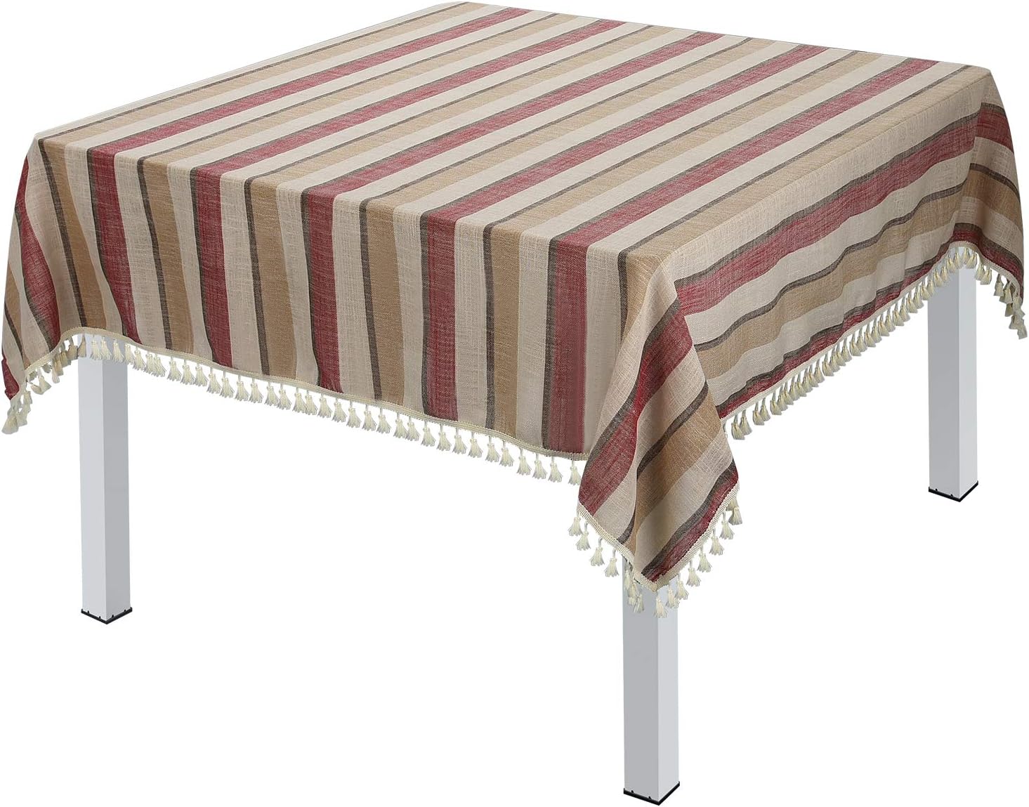 Best red stripe table cloth 60×84