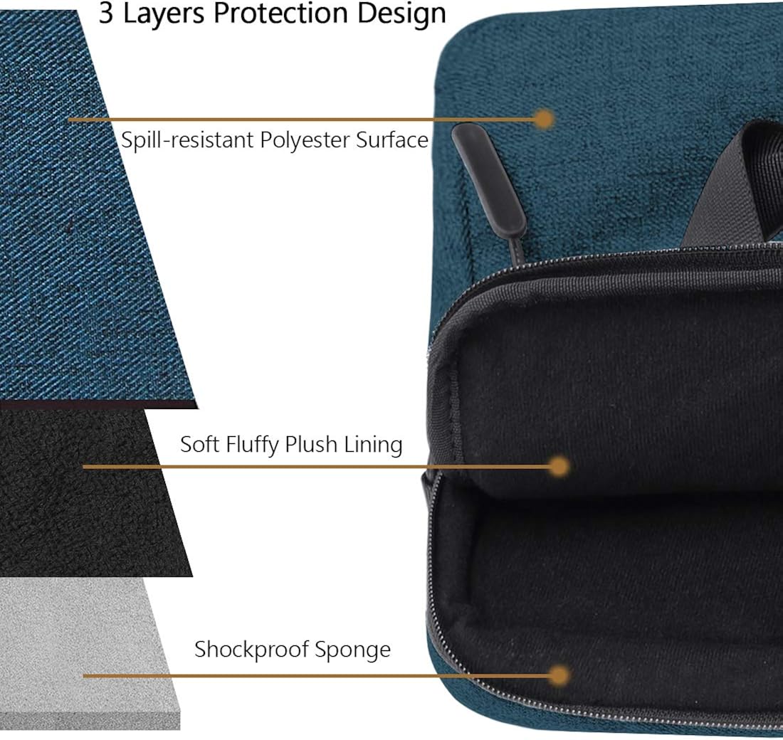 Laptop Bag 13-15.6 inch Computer Sleeve Laptop Case Briefcase Shoulder Bag Men: Clothing