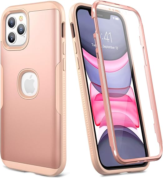 Amazon Com Youmaker Designed For Iphone 12 Pro Max Case Full Body Rugged With Built In Screen Protector Heavy Duty Protection Slim Fit Shockproof Cover For Iphone 12 Pro Max Case 6 7 Inch