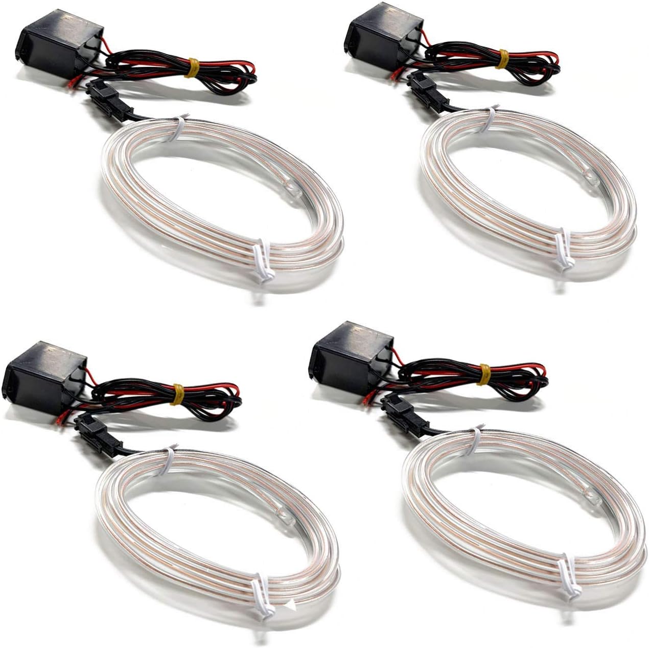 Amazon クラウン マジェスタ 18 Elワイヤー ネオンワイヤー Led イルミネーション トヨタ 有機elネオンワイヤー 1m 車ライト ホワイト 4個セット Ledテープ 車 バイク Amazon クラウン マジェスタ 18 Elワイヤー ネオンワイヤー Led イルミネーション トヨタ 有機elネオンワイヤー 1m 車ライト ホワイト 4個セット Ledテープ 車 バイク