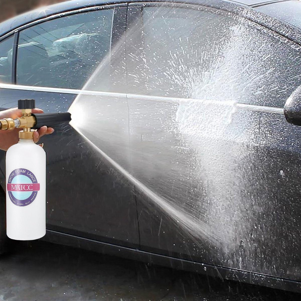 MATCC Foam Cannon Gun 3000 PSI High Pressure Washer Foam Wash Gun Car Washer Gun with M22-14mm Thread: Automotive