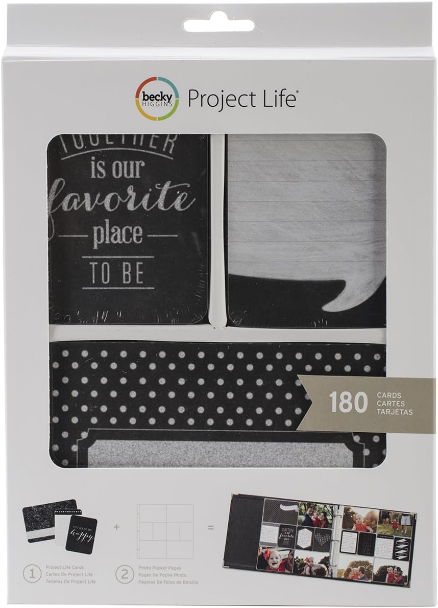 Becky HigginsProject Life Value Kits-Good Times (180 Pieces), Black White, Pest Repeller v.409