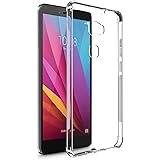 [2 Pack] Huawei honor 5x Case, SPARIN [Precise Design] [Anti Watermark] [Scratch Resistant] [Shock Absorbing] Frosted Clear TPU Case for Huawei honor 5x , Frosted Clear