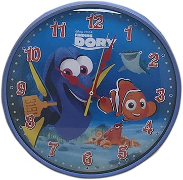 Amazon Co Jp Disney ファインディングドリー ニモ かわいい 壁掛け時計 ディズニー グッズ ウォールクロック 時計 マリンブルー ホーム キッチン