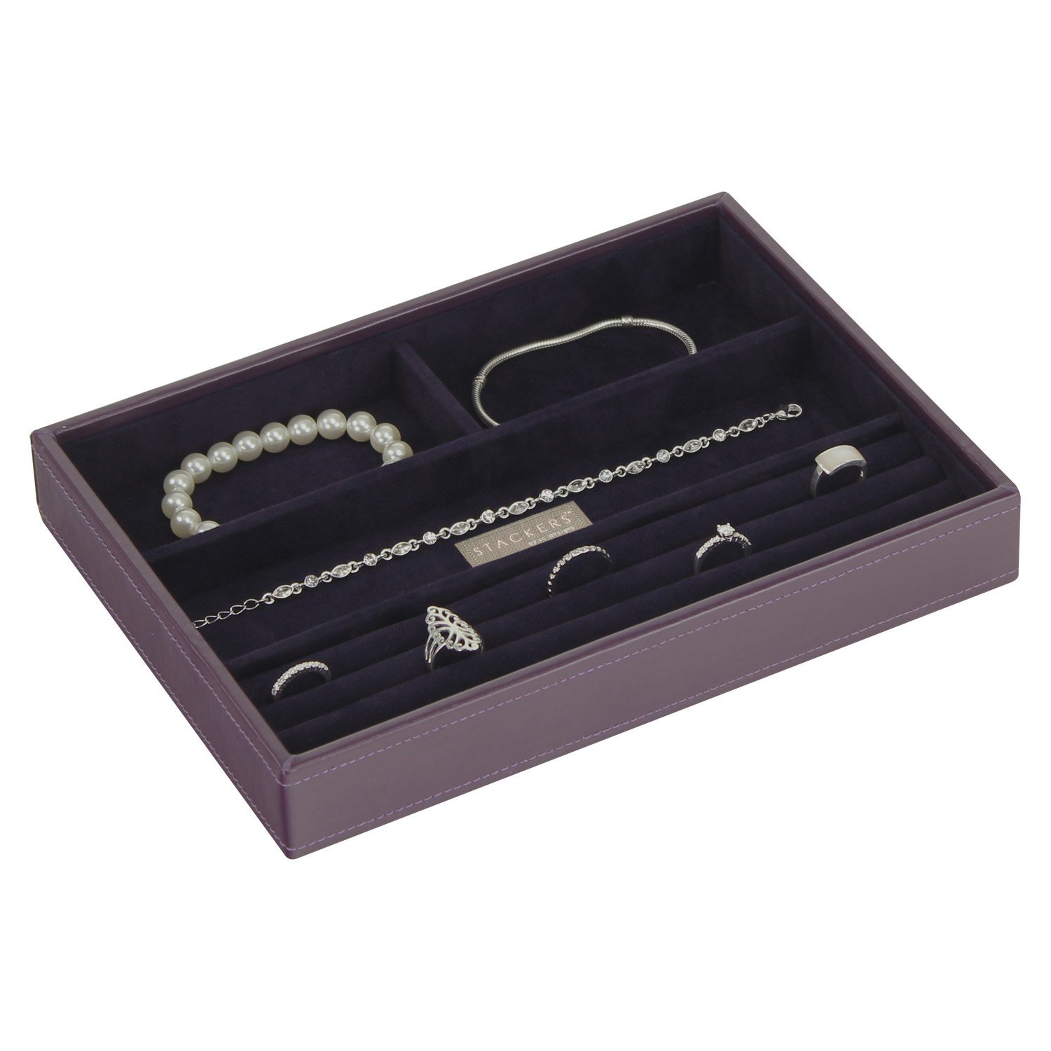 STACKERS 'CLASSIC SIZE' Purple Ring/Bracelet Section STACKER Jewellery