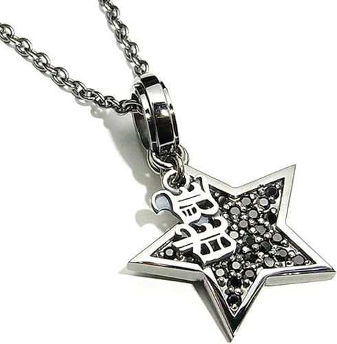 Amazon 新宿銀の蔵 Bullet Peace ブラックジルコニア スター シルバーネックレス メンズネックレス 星 メンズ ネックレス 通販