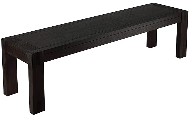 Cortesi Home Pablo Bench in Solid Wood for Entryway or Living Room