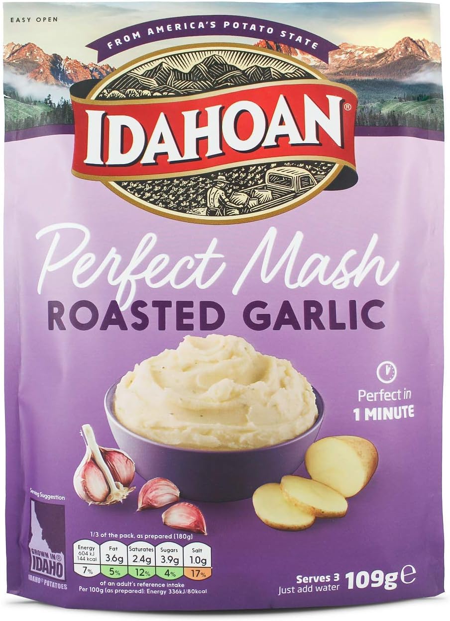 Idahoan Potato Mash, Gluten Free, Vegetarian, Cooks in 1 Minute, Pantry